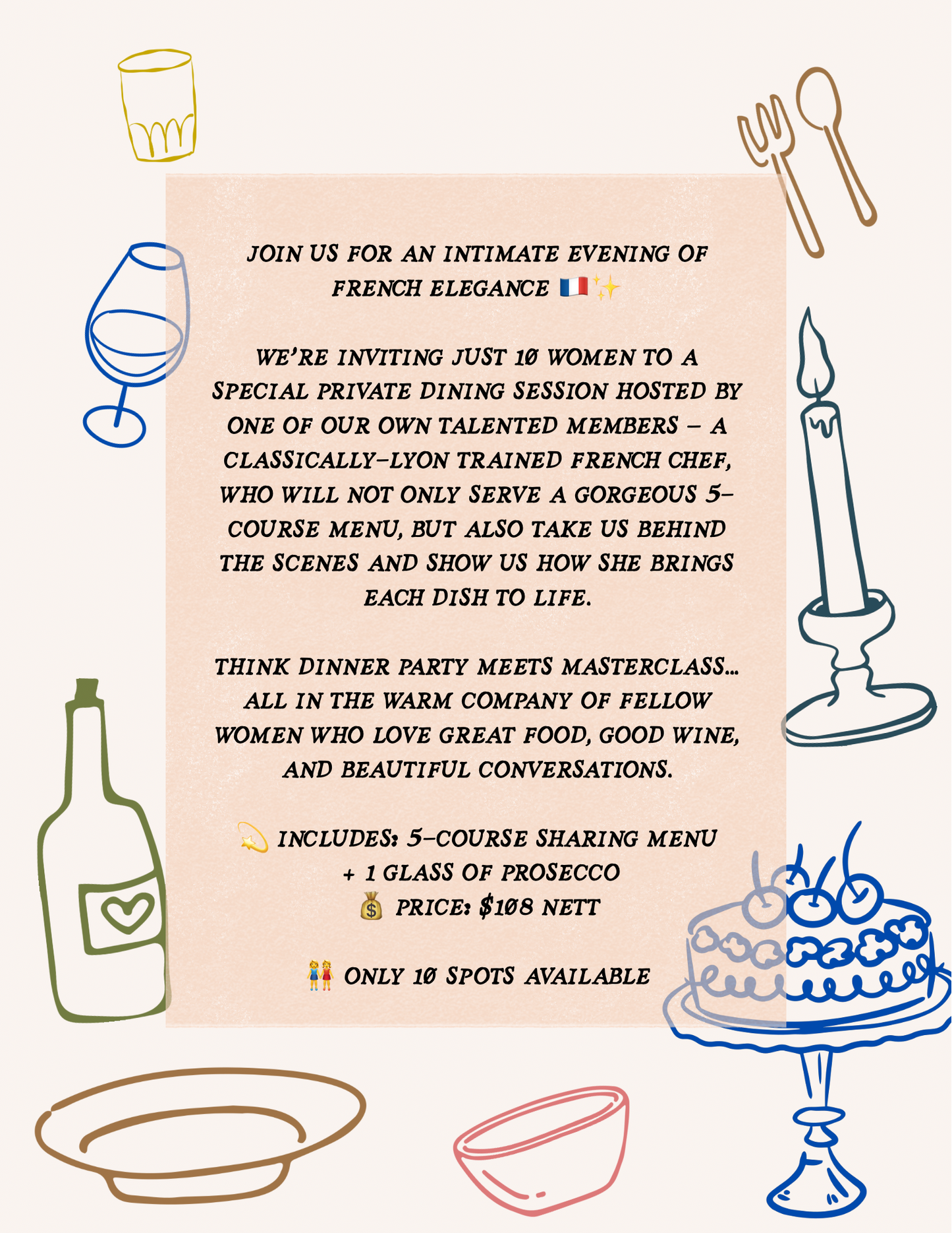 French Private Dining Experience